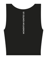 The Square Neck Tank - Black - Reform Studios - Center Chest & Back Vertical - Printed - White
