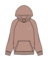 The Womens Hoodie - Clay - Ignite Barre & Fitness - Left Chest & Back Stacked - Printed - Bone