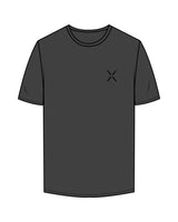 The Mens Tee - Charcoal - Lagree Luxe - Left Chest & Back Neckline - Printed - Black