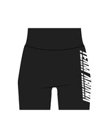 The Basic Short - Black - Ariana - Left Leg & Back Center - White