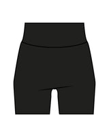 The Basic Short - Black - LagreeMixx - Center Back Waistline - Printed - White