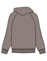The Mens Hoodie - Washed Gray - Core Strong - Chest Stacked - Printed - Dark Off White