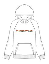 The Mens Hoodie - White - Body Lab - Center Chest - Printed - Full Color