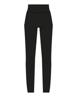 The Basic Legging - Black - Platinum Pilates - Back Center Waist - Printed - Full Color