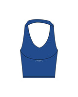 The Halter Tank - Blue - Reform Fitness - Center Back - Printed - White