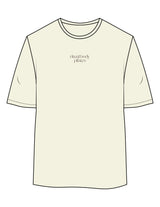 The Womens Oversized Tee - Butter - Ritual Body - Center Chest & Back Stacked - Printed - Brown