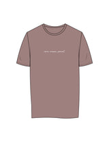 The Womens Tee - Mauve - Core Crown Point - Center Chest & Back Neckline - Printed - White