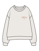 The Womens Crewneck - Bone - Lagree Tahoe - Left Chest Stacked & Back Illustration - Printed - Full Color