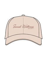 The Dad Hat - Stone - SWS - Center Crown Script Stacked  & Back Icon - Embroidered - Full Color
