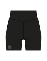 The Basic Short - Black - Drench - Right Back Leg - Icon - Printed - White
