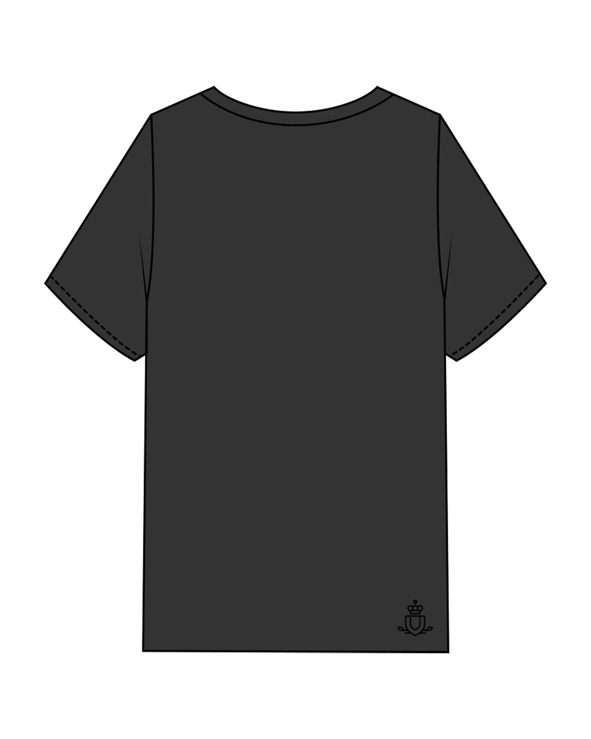 The Mens Heavyweight Tee - Washed Black - Spa Kingston - Center Chest Stacked & Back Corner - Printed - Black