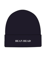The Beanie - Navy - Bean Head - Center Brim - Embroidered - Metallic Gold