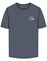 The Mens Tee - Petrol - Movement With Chels - Left Chest - Printed - Light Blue