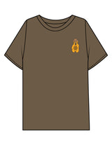 The Mens Boxy Tee - Walnut - Try Smile Collective - Left Chest & Back Bear - Printed - Full Color