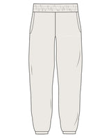 The Womens Sweatpants - Bone - Core Ritual - Left Leg - Bone