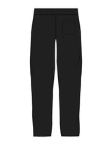The Straight Leg Sweatpant - Black - Lucky Penny - Left Leg Stacked - Printed - White
