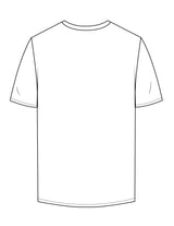 The Mens Tee - White - Ignite Barre & Fitness - Center Chest Stacked - Printed - Blue