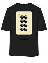 The Womens Oversized Tee - Black - Barnes. The Label - Center Chest & Center Back - Printed - Full Color