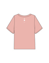 The Midweight Crop Tee - Peach - Core Crown Point - Center Chest & Back Neckline - Printed - White
