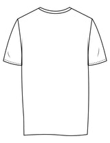 The Womens Tee - White - New Mom School - Center Chest Stacked - Printed - Washed Black