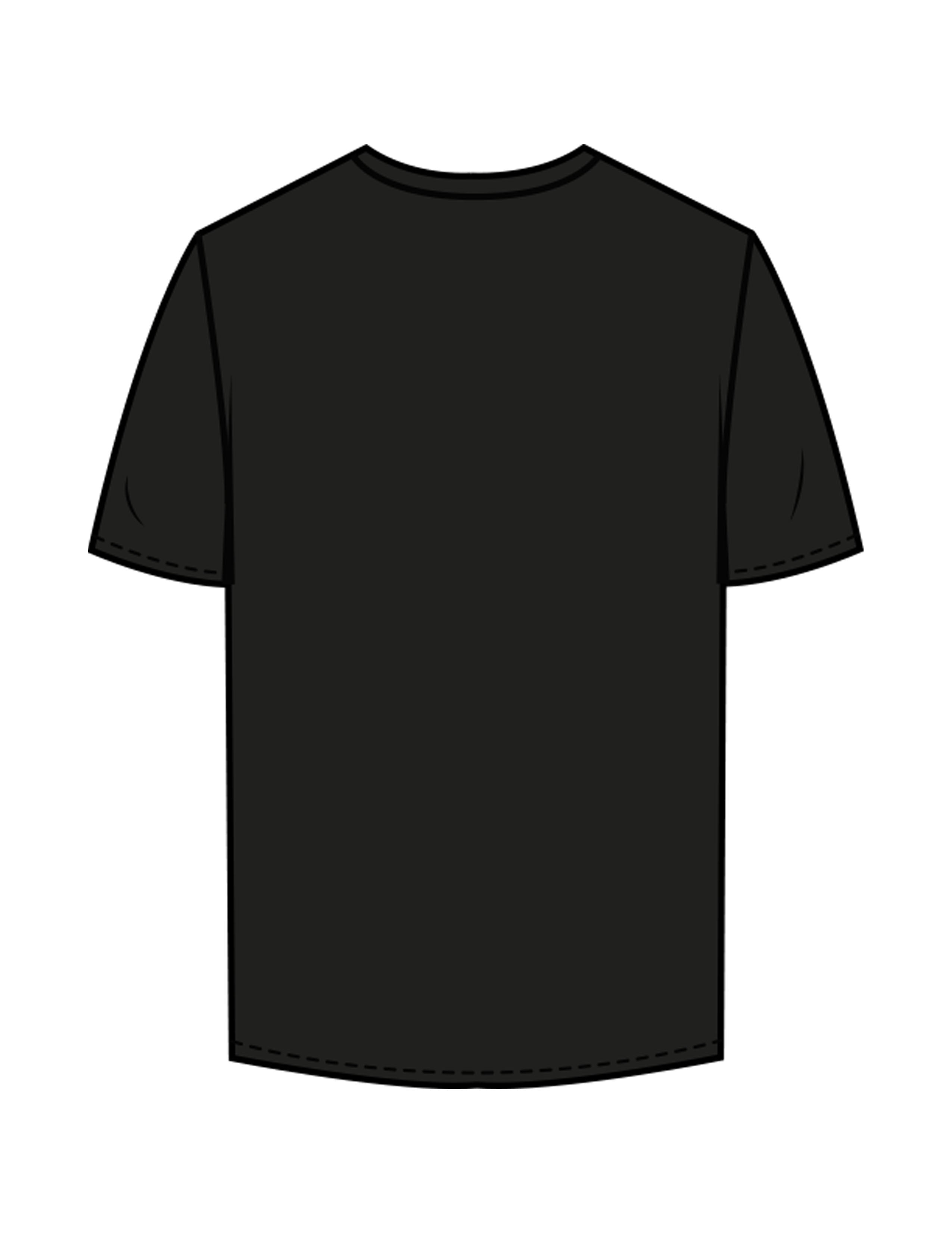 The Mens Tee - Black - The Stu - Left Chest - Printed - White