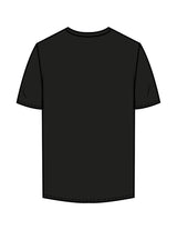 The Mens Tee - Black - The Stu - Left Chest - Printed - White