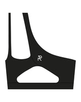 The One Shoulder Bra - Black - Reform Studios - Center Back - Printed - White