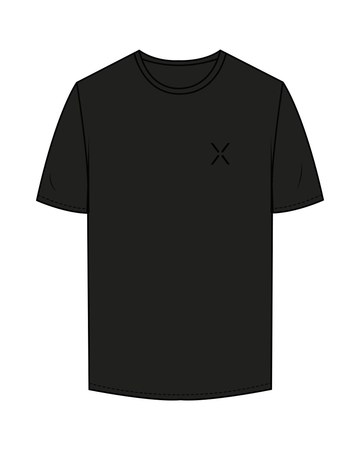 The Mens Tee - Black - Lagree Luxe - Left Chest & Back Neckline - Printed - Tone on Tone