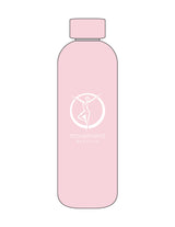 The Water Bottle - Pink - Movement Pilates Buffalo - Center Body Stacked - Printed - White