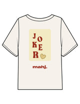 The Midweight Crop Tee - Ivory - Barnes. The Label - Left Chest & Back Joker - Printed - Full Color