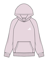 The Womens Hoodie - Orchid - JL Marketing - Left Chest - Printed - White