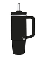The Tumbler Cup - Black -  CORE REFORM - Lower Left Body " CR logo" - Ecru
