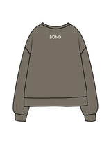 The Recycled Unisex Crewneck - Army - Bond Fitness - Center Chest Round & Upper Back - Printed - White