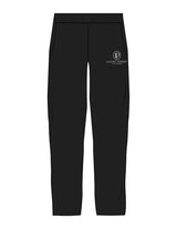 The Straight Leg Sweatpant - Black - Lucky Penny - Left Leg Stacked - Printed - White