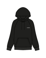 The Womens Heavyweight Hoodie - Black - PLATFORM - Left Chest - "Platform" Logo - Printed - White