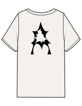 The Mens Heavyweight Tee - Butter - Activate House - Center Chest & Center Back - Printed - Black