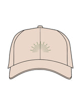 The Dad Hat - Stone - SWS - Center Crown Icon & Back Stacked - Embroidered - Full Color
