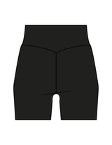 The Basic Short - Black - Drench - Left Leg - Printed - White