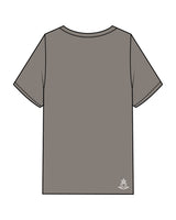 The Mens Heavyweight Tee - Washed Gray - Spa Kingston - Center Chest Stacked & Back Corner - Printed - White