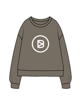 The Recycled Unisex Crewneck - Army - Bond Fitness - Center Chest Round & Upper Back - Printed - White