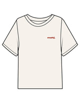 The Midweight Crop Tee - Ivory - Barnes. The Label - Left Chest & Back Joker - Printed - Full Color