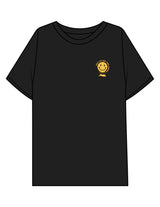 The Mens Boxy Tee - Black - Try Smile Collective - Left Chest & Back Stacked "SMILE" - Printed - Full Color