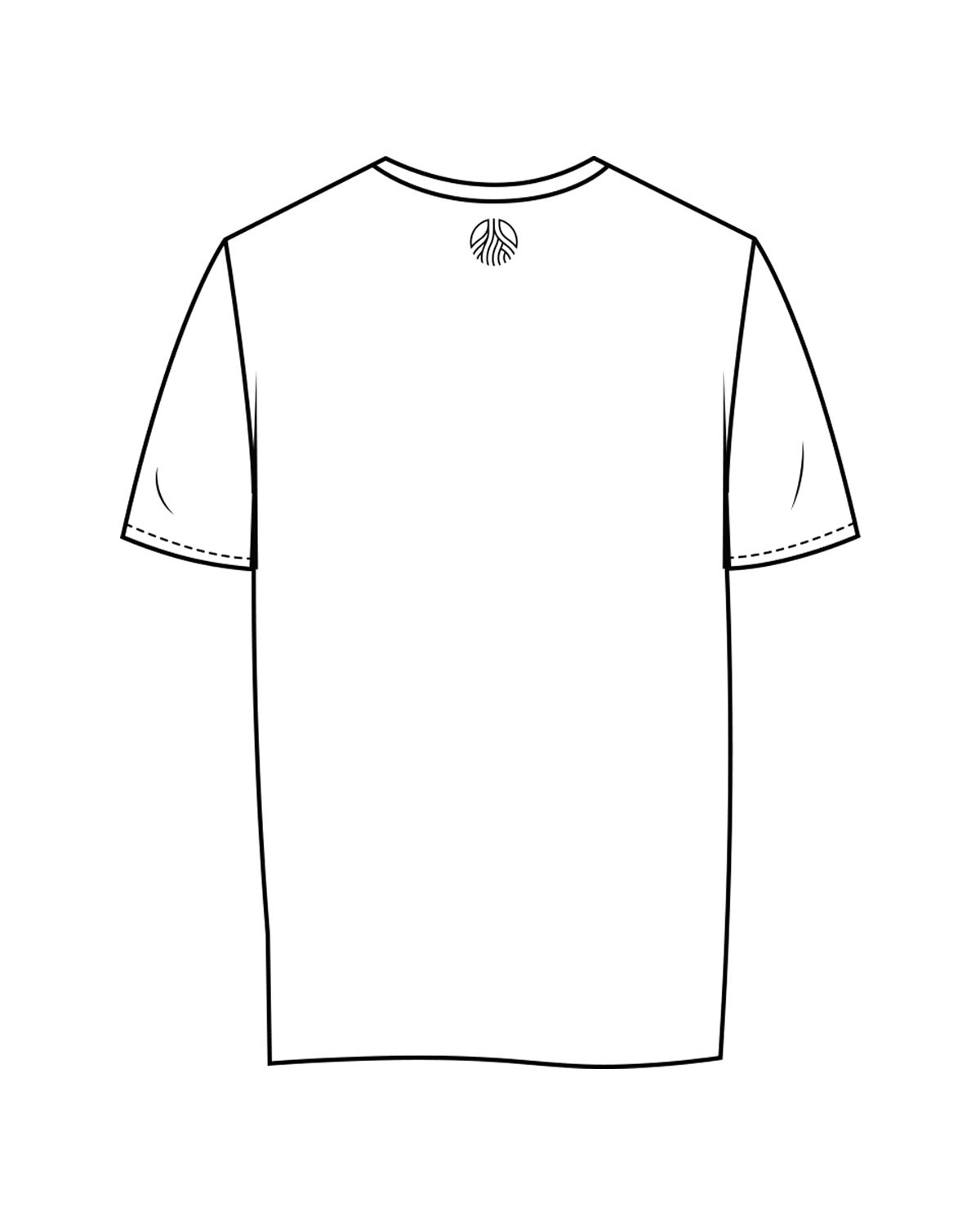 The Womens V Neck Tee - White - Sultivate - Left Chest & Back Neckline Logo - Printed - Black