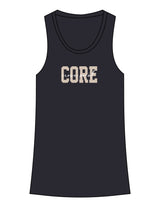 The Womens Full Length Tank - Navy - Core Crown Point - Center Chest - Printed - Full Color