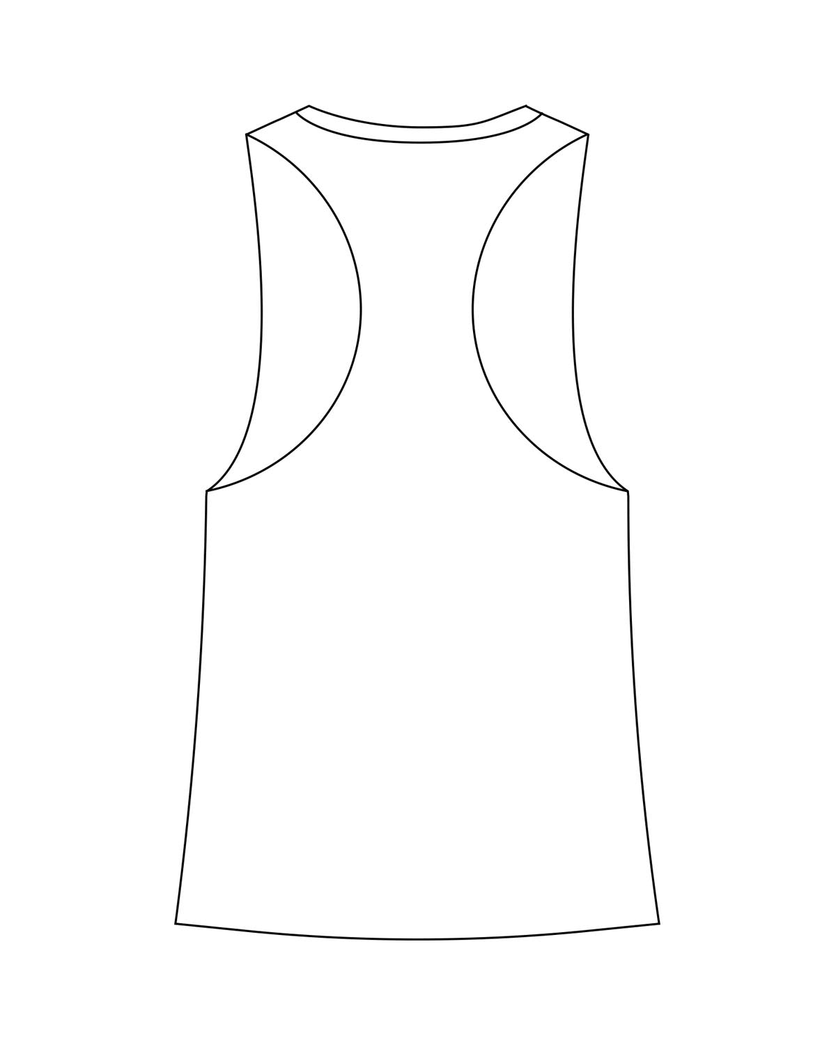 The Womens Racerback Tank - White - Odyssey Performance - Center Chest Stacked - "EST 2020" - Printed - Pink