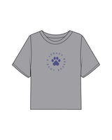 The Boxy Crop Tee - Heather - LLR - Center Chest Round - Printed - Full Color