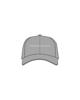 The Performance Hat - Gray - White House - Center Crown - Printed - White