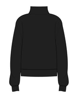 The Womens 1/4 Zip - Black - Onyx & Ivory - Left Chest & Right Wrist - Printed - White