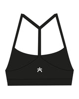 The Basic Bra - Black - enCore Pilates - Center Back - Printed - White