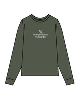 The Mens Heavyweight Long Sleeve - Cypress - Core Reform - Center Chest - Printed - White